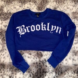Brooklyn cropped crewneck pullover